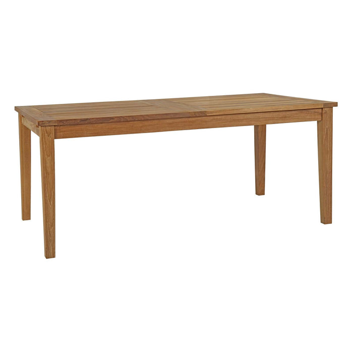 Marina 11 Piece Outdoor Patio Teak Dining Set by Modway - detail close-up
