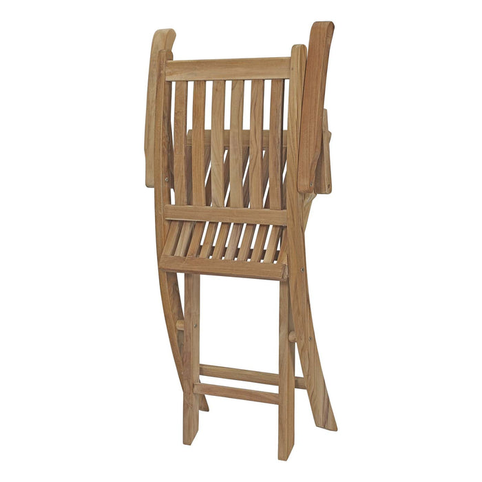 Marina 7 Piece Outdoor Patio Teak Dining Set Natural