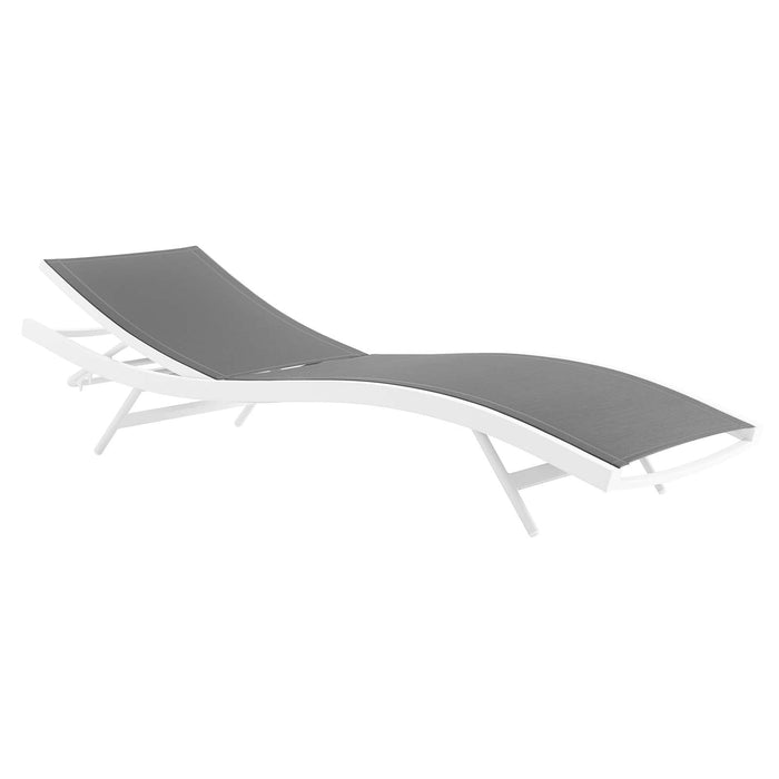 Glimpse Outdoor Patio Mesh Chaise Lounge Chair - in lifestyle setting