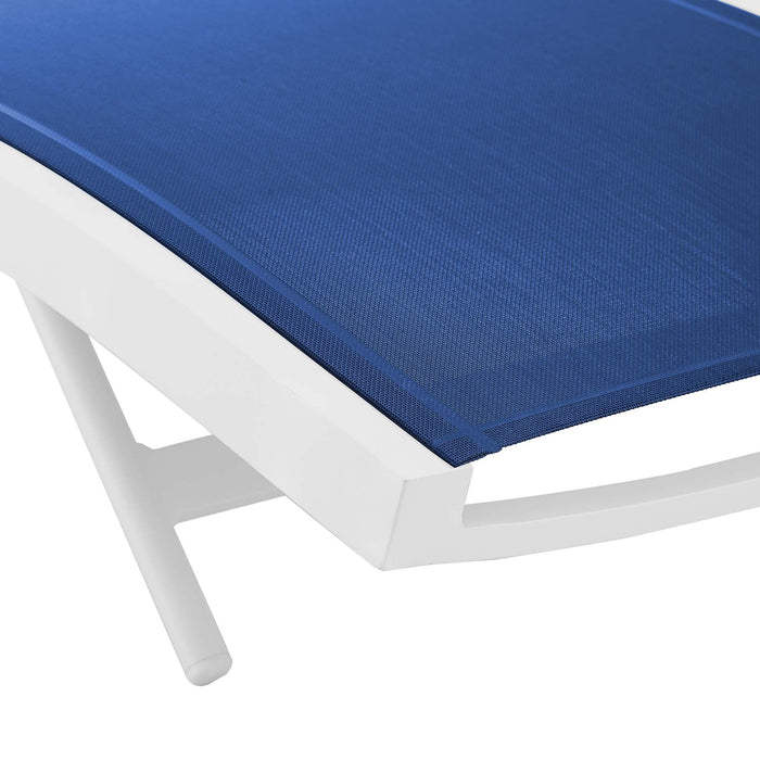 Glimpse Outdoor Patio Mesh Chaise Lounge Chair - view 14