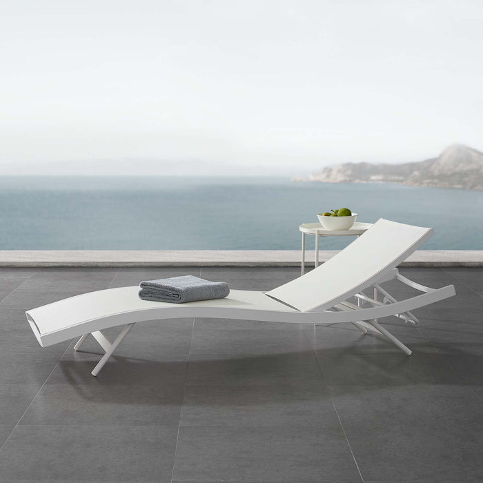 Glimpse Outdoor Patio Mesh Chaise Lounge Chair - view 15