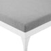 Perspective Cushion Outdoor Patio Chaise Lounge Chair White Gray