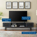 Modway Render 70" Entertainment Center TV Stand Living Room Furniture in Brown - Detail View