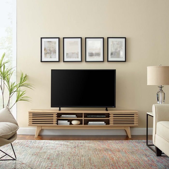 Modway Render 70" Entertainment Center TV Stand Living Room Furniture - Installation View