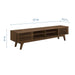 Modway Render 70" Entertainment Center TV Stand Living Room Furniture - View 16