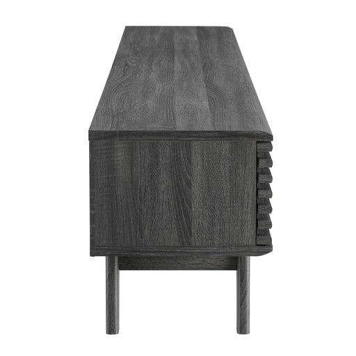 Modway Render 70" TV Stand Living Room Furniture in Brown - Side View