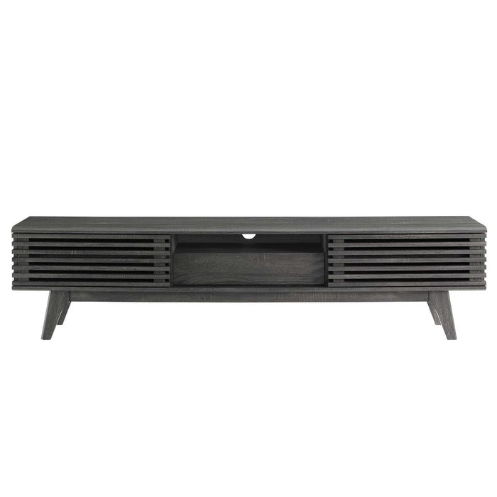 Modway Render 70" TV Stand Living Room Furniture in Brown - Detail View