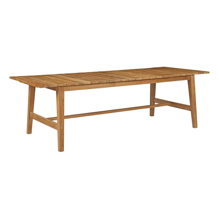 Marina 7 Piece Outdoor Patio Teak Dining Set outdoor patio dining set detail close-up