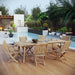 Marina 7 Piece Outdoor Patio Teak Dining Set outdoor patio dining set