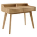 Modway Render Writing Desk Office Furniture in Brown