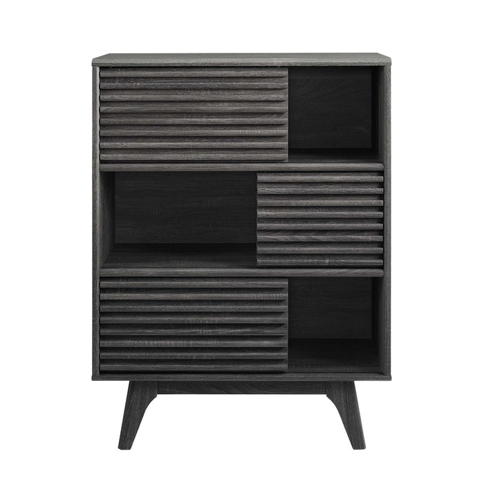 Modway Render Three-Tier Display Storage Cabinet Stand - Dimensions