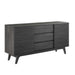 Modway Render 63" Sideboard Buffet Table or TV Stand Living Room Furniture in Brown