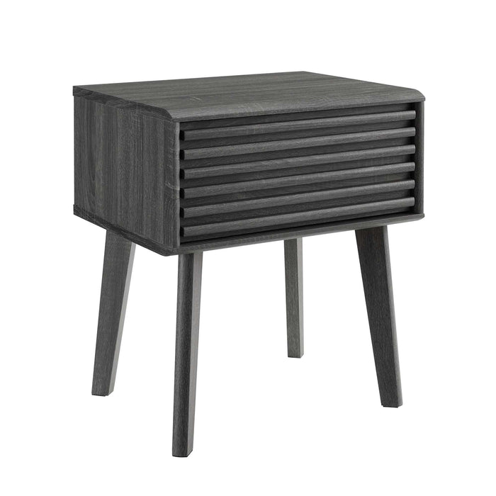 Modway Render End Table Living Room Furniture in Brown