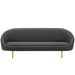 Sublime Vertical Curve Back Fabric Sofa - alternate angle view