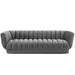 Entertain Vertical Channel Tufted Performance Velvet Sofa - alternate angle view