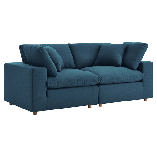 Commix Down Filled Overstuffed 2 Piece Sectional Sofa Set - alternate angle view