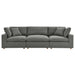 Commix 3 Piece Down Filled Overstuffed Sectional Sofa Set sectional sofa angle view