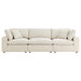 Commix 3 Piece Down Filled Overstuffed Sectional Sofa Set sectional sofa back view