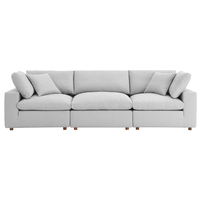 Commix 3 Piece Down Filled Overstuffed Sectional Sofa Set sectional sofa seating detail
