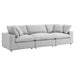 Commix 3 Piece Down Filled Overstuffed Sectional Sofa Set sectional sofa side view