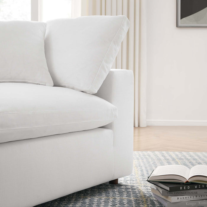 Commix 3 Piece Down Filled Overstuffed Sectional Sofa Set sectional sofa angle view