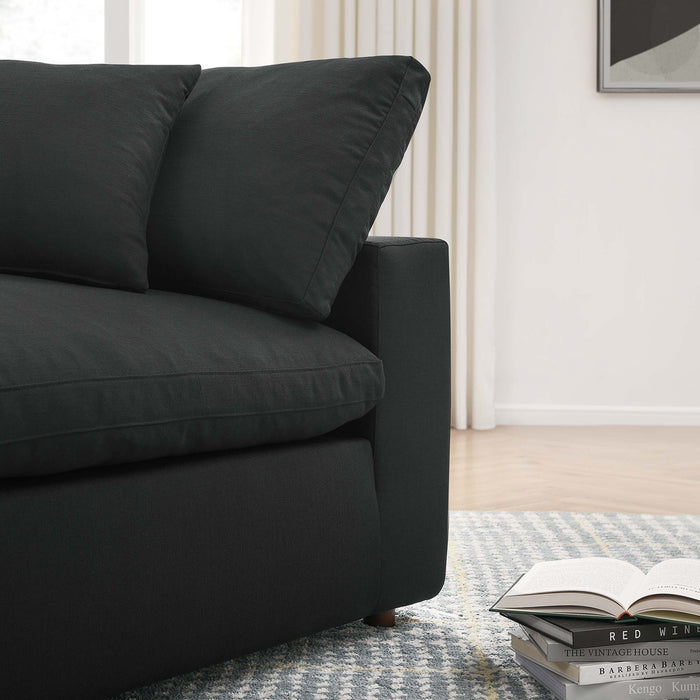Commix 4 Piece Down Filled Overstuffed Sectional Sofa Set sectional sofa side view