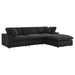 Commix 4 Piece Down Filled Overstuffed Sectional Sofa Set sectional sofa dimensions and measurements