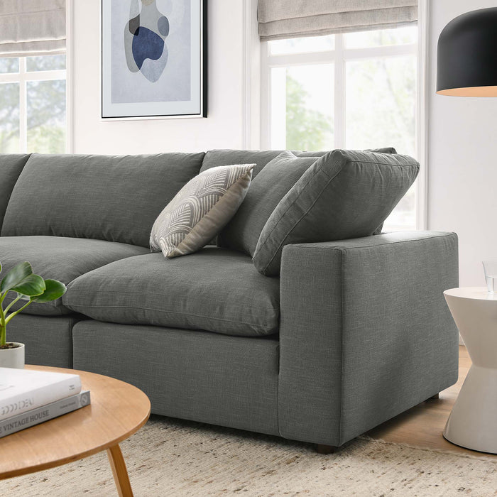 Commix 4 Piece Down Filled Overstuffed Sectional Sofa Set sectional sofa