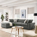 Commix 4 Piece Down Filled Overstuffed Sectional Sofa Set sectional sofa side view
