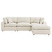 Commix 4 Piece Down Filled Overstuffed Sectional Sofa Set sectional sofa