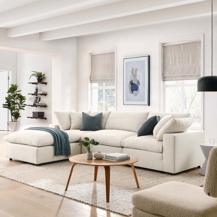 Commix 4 Piece Down Filled Overstuffed Sectional Sofa Set by Modway - view 19