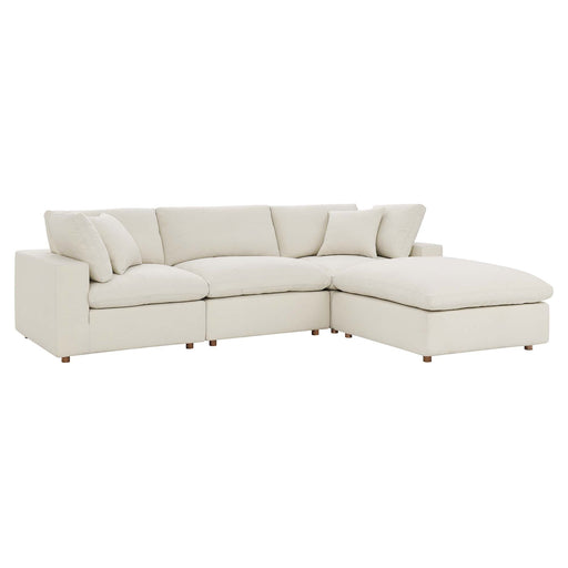 Commix 4 Piece Down Filled Overstuffed Sectional Sofa Set by Modway - view 20
