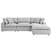 Commix 4 Piece Down Filled Overstuffed Sectional Sofa Set sectional sofa back view
