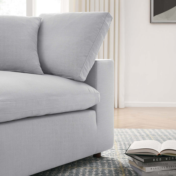 Commix 4 Piece Down Filled Overstuffed Sectional Sofa Set sectional sofa dimensions and measurements