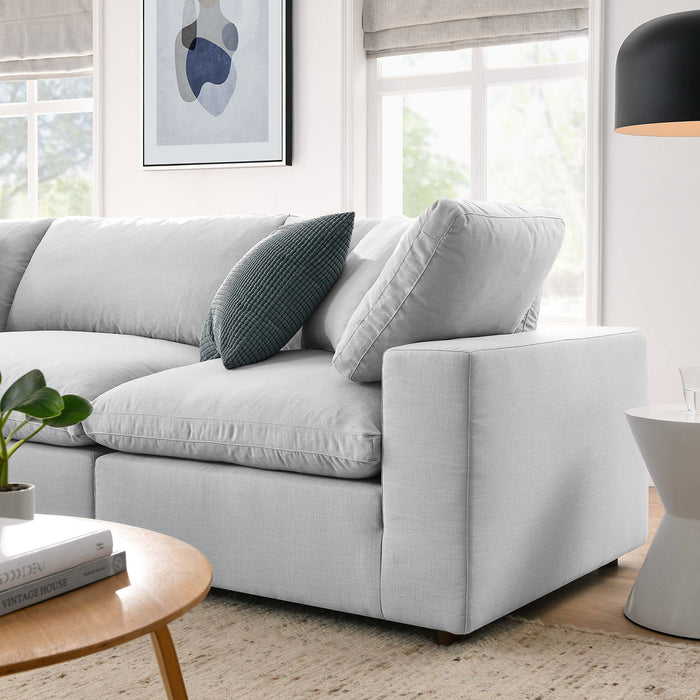 Commix 4 Piece Down Filled Overstuffed Sectional Sofa Set sectional sofa angle view