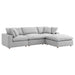 Commix 4 Piece Down Filled Overstuffed Sectional Sofa Set sectional sofa seating detail