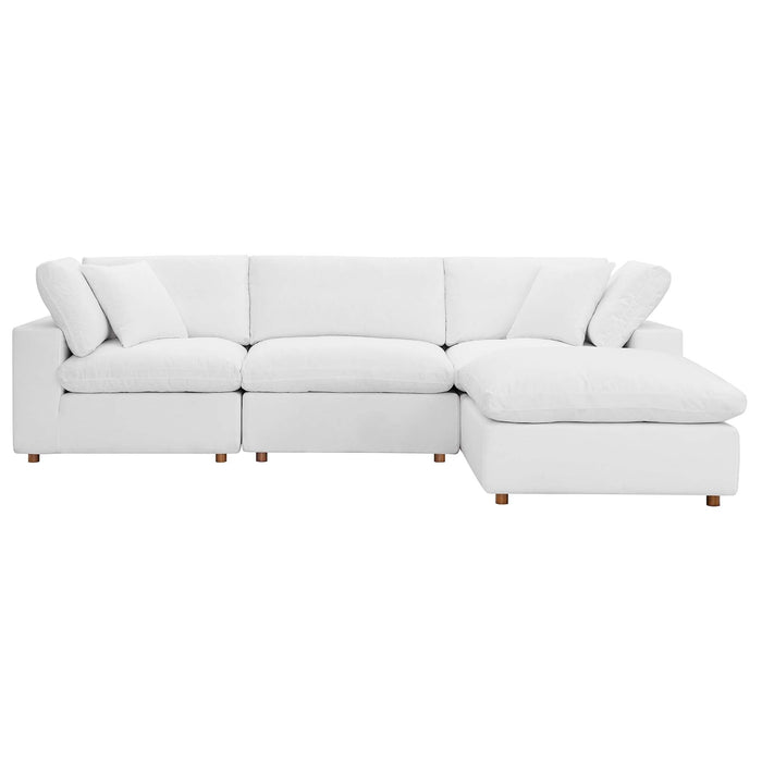 Commix 4 Piece Down Filled Overstuffed Sectional Sofa Set by Modway - product label