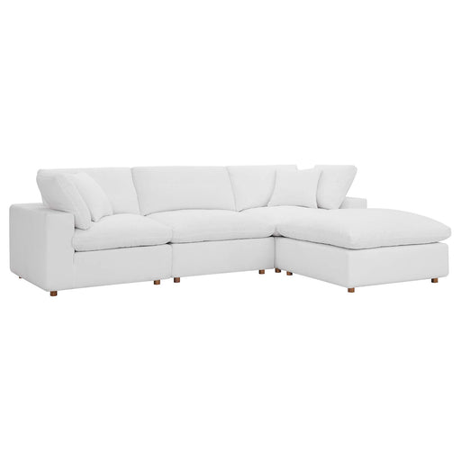 Commix 4 Piece Down Filled Overstuffed Sectional Sofa Set by Modway - angle view