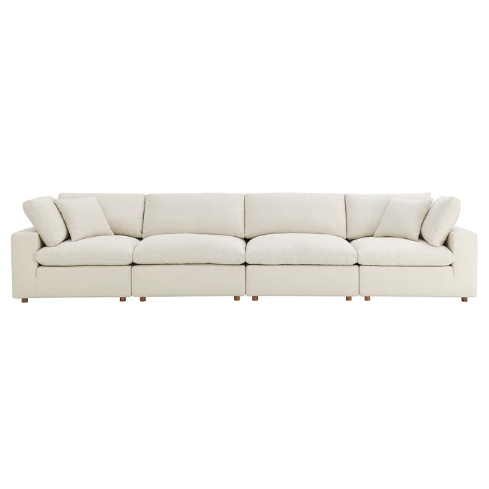 Commix 4 Piece Down Filled Overstuffed Sectional Sofa Set by Modway - view 29