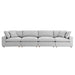 Commix 4 Piece Down Filled Overstuffed Sectional Sofa Set sectional sofa detail close-up