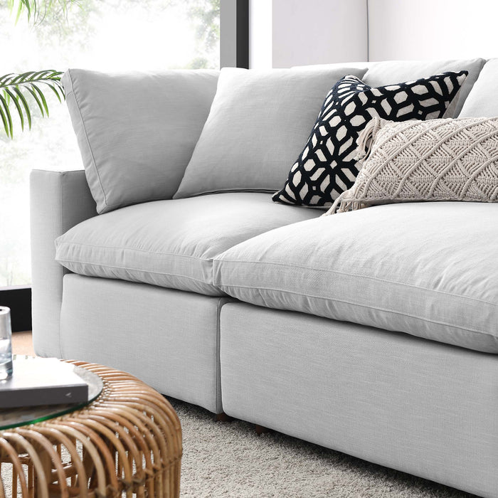Commix 4 Piece Down Filled Overstuffed Sectional Sofa Set sectional sofa detail close-up