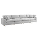 Commix 4 Piece Down Filled Overstuffed Sectional Sofa Set sectional sofa back view