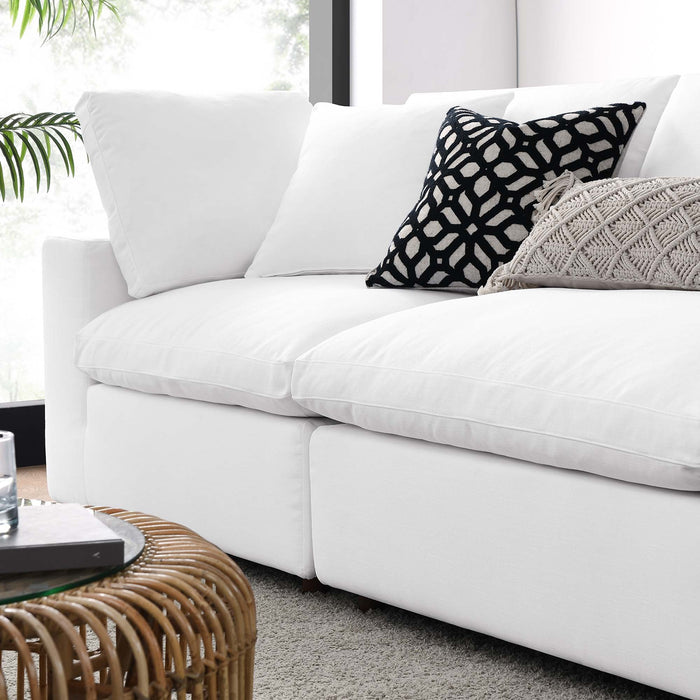 Commix 4 Piece Down Filled Overstuffed Sectional Sofa Set sectional sofa lifestyle shot