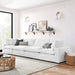Commix 4 Piece Down Filled Overstuffed Sectional Sofa Set sectional sofa back view