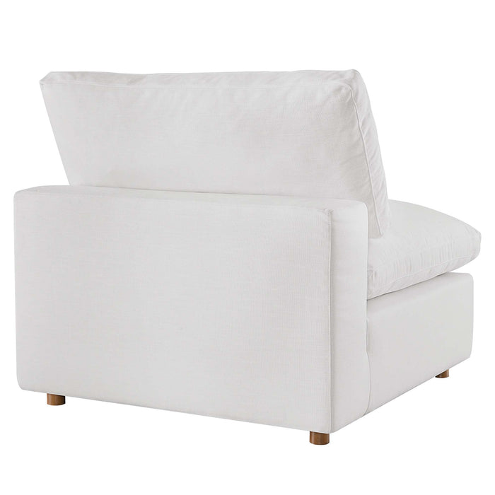Commix 4 Piece Down Filled Overstuffed Sectional Sofa Set sectional sofa side view