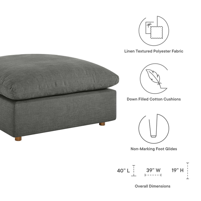 Commix 5 Piece Down Filled Overstuffed Sectional Sofa Set by Modway - back view