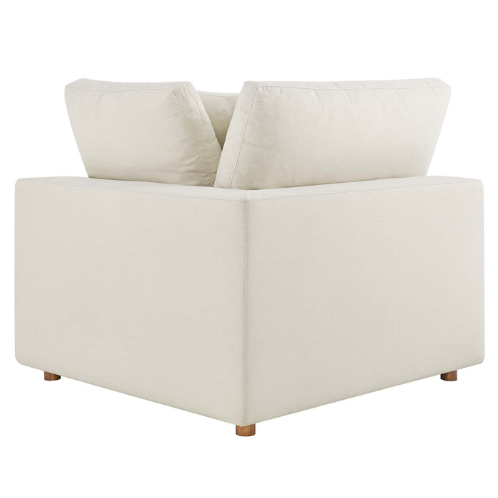 Commix 5 Piece Down Filled Overstuffed Sectional Sofa Set sectional sofa back view