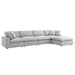 Commix 5 Piece Down Filled Overstuffed Sectional Sofa Set sectional sofa seating detail