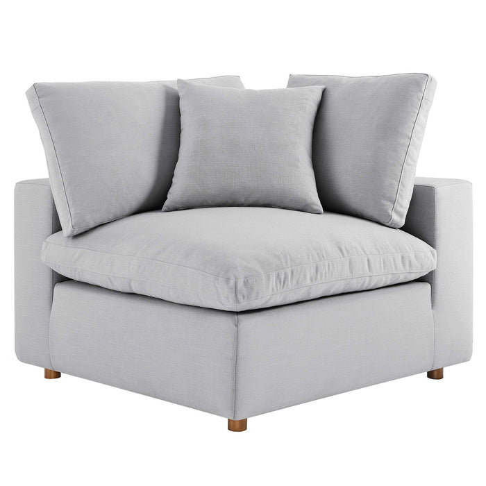 Commix 5 Piece Down Filled Overstuffed Sectional Sofa Set sectional sofa dimensions and measurements