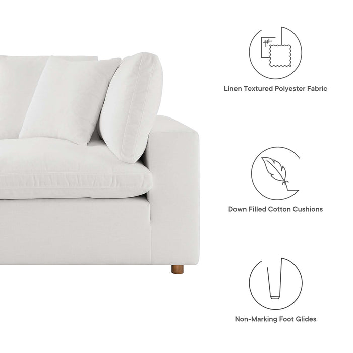 Commix 5 Piece Down Filled Overstuffed Sectional Sofa Set sectional sofa angle view